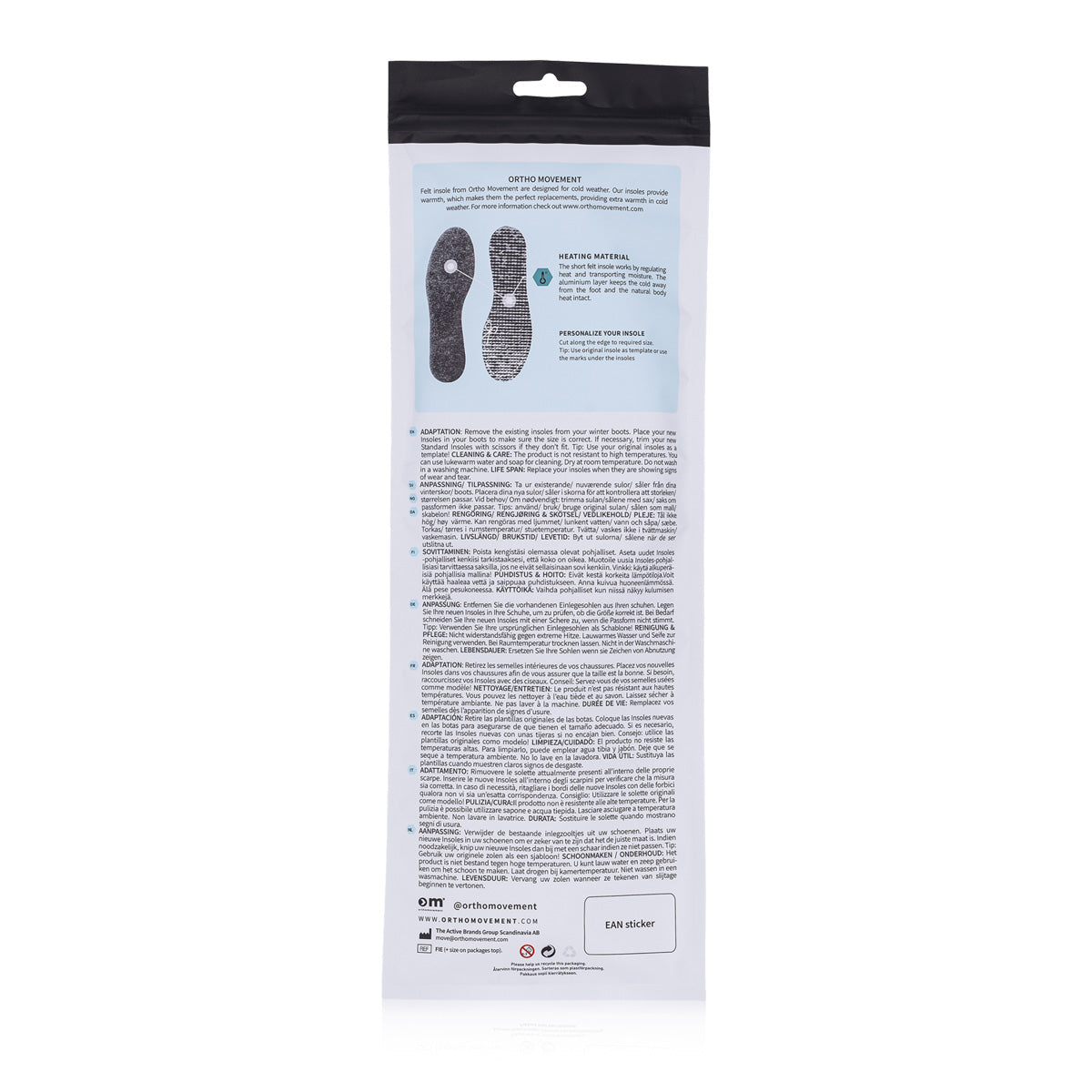 Felt Insoles Adult