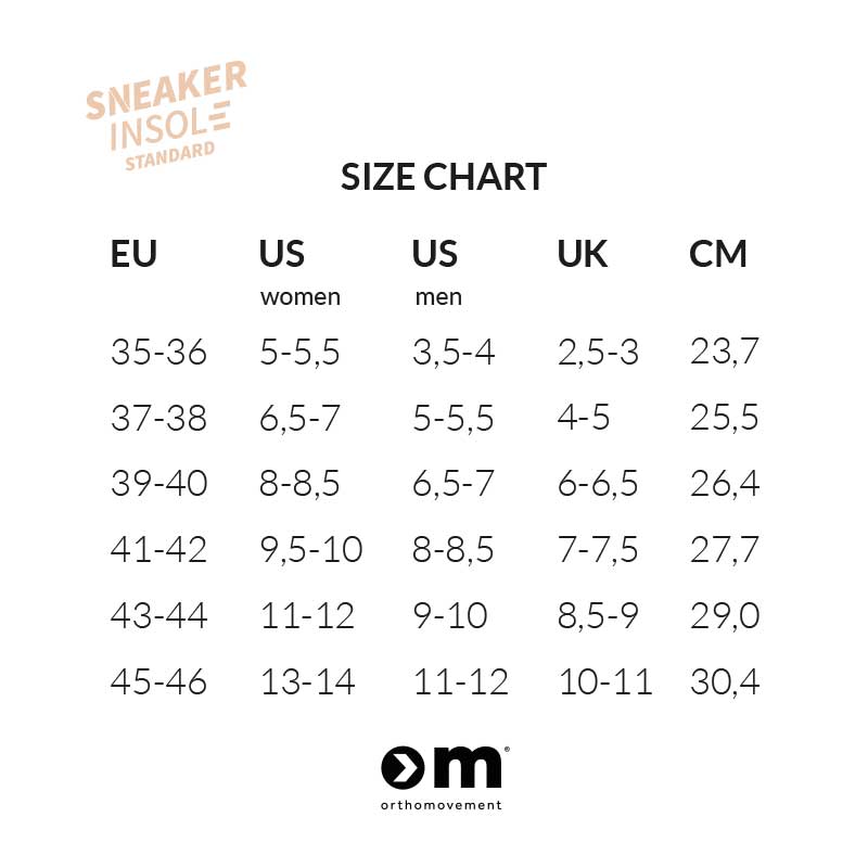 Size 31 Insole OM Sneaker Insole Standard | Shock Absorbing Replacement Insoles ...